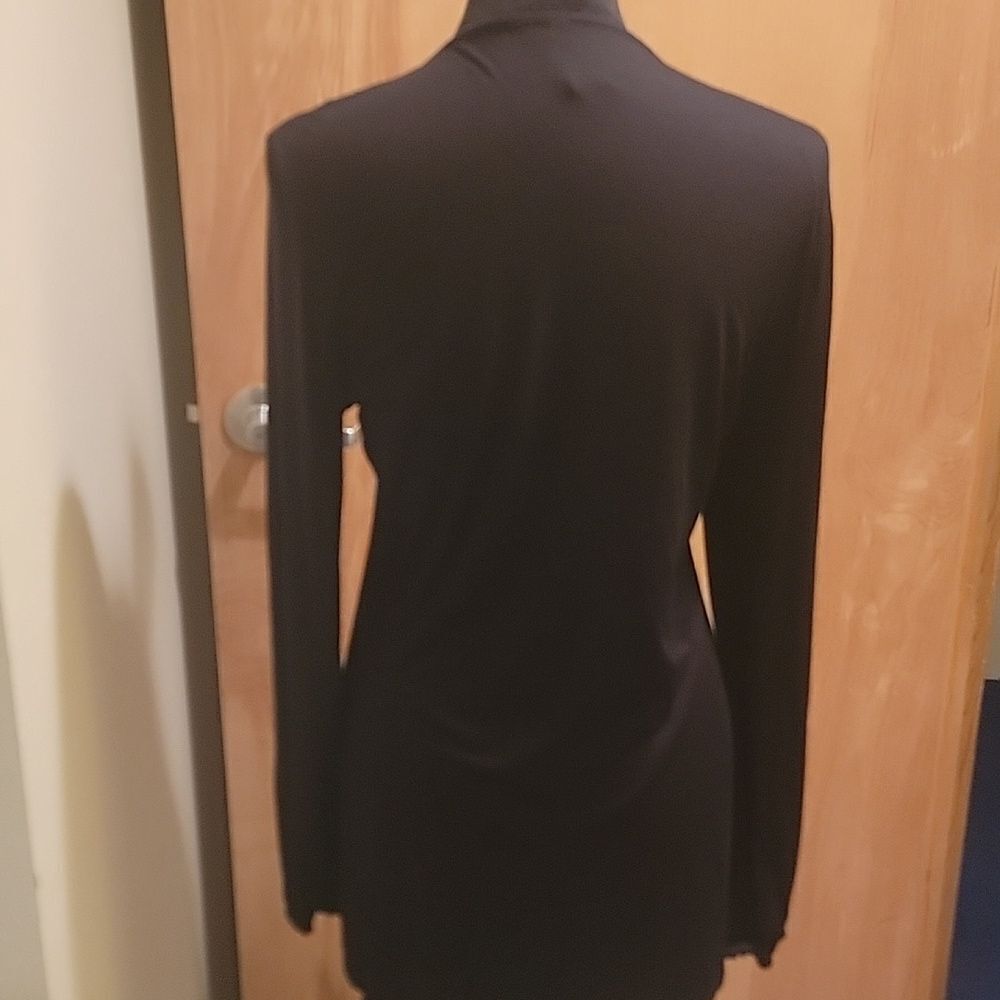 Kay Celine Embellished Black Women's Top Sz Med - Picture 4 of 10